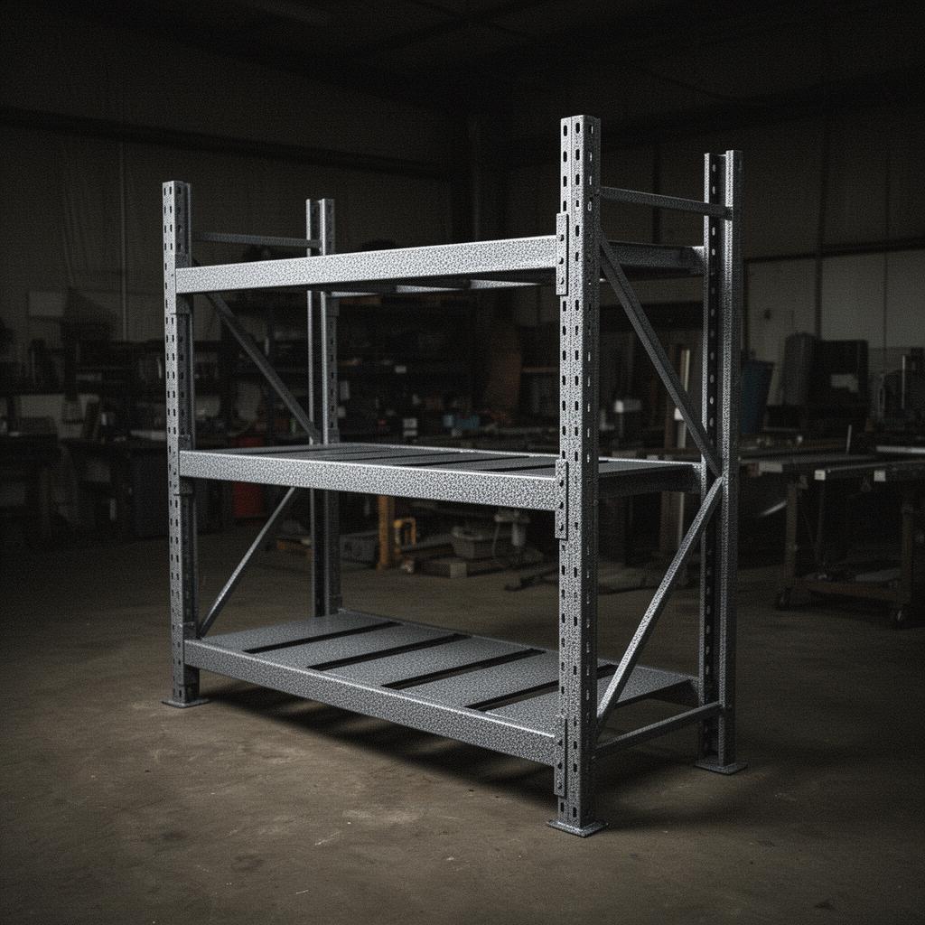 Industrial fleet rack — Hammertone · Heavy-duty protective coat